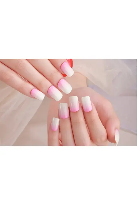 White–Pink Ombré